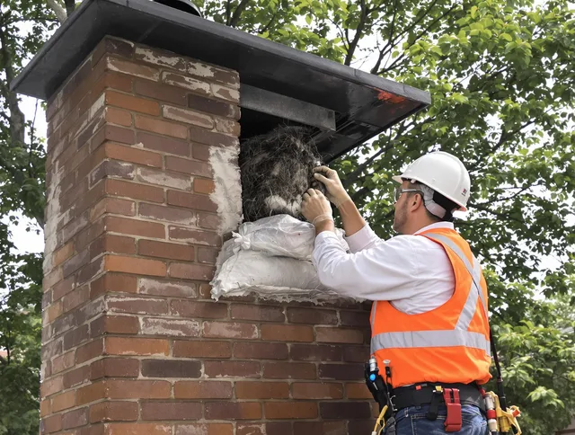 Humane removal of debris and animals by Wrentham Chimney Sweep in Wrentham, MA