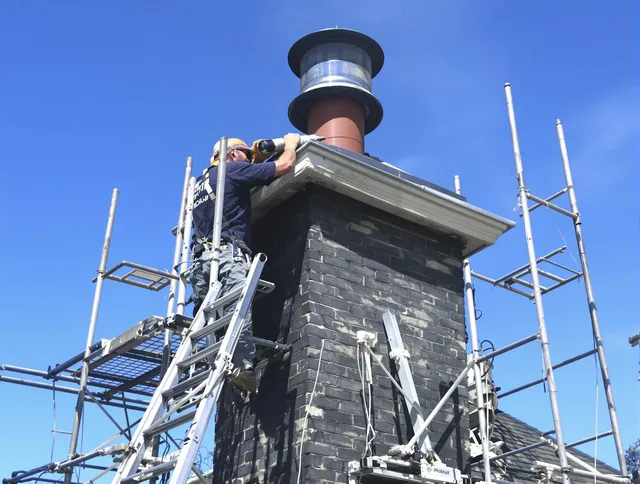 Sturdy chimney crown finished by Wrentham Chimney Sweep in Wrentham, MA