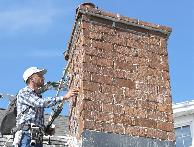 Brickwork for a chimney rebuild by Wrentham Chimney Sweep in Wrentham, MA
