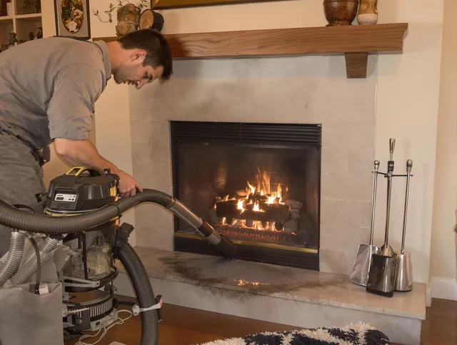 Routine fireplace upkeep by Wrentham Chimney Sweep in Wrentham, MA