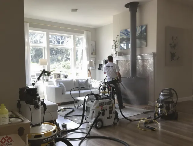 Soot removal service by Wrentham Chimney Sweep for a fireplace in Wrentham, MA