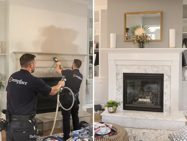 Professional soot removal by Wrentham Chimney Sweep team in Wrentham, MA